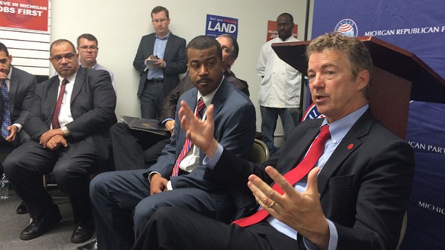 Why Is Rand Paul Kissing the Black Cheeks in Detroit — What Could Go Wrong