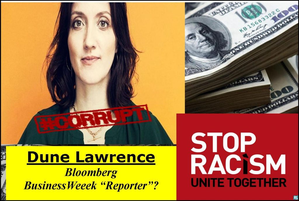 DUNE LAWRENCE, BLOOMBERG BUSINESSWEEK REPORTER RESPONDS TO RACISM CHARGE