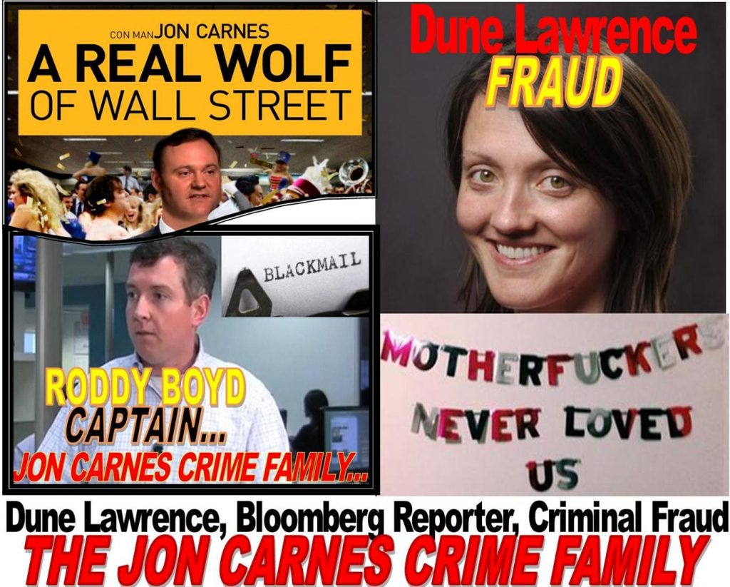 DUNE LAWRENCE, IMPLICATED IN JON CARNES, RODDY BOYD CRIME FAMILY, CAUGHT