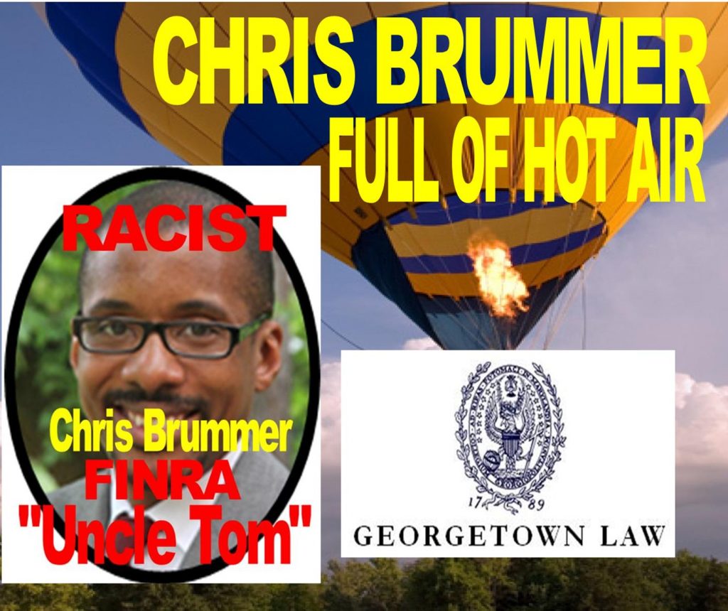 GEORGETOWN LAW SCHOOL CHRIS BRUMMER CAUGHT LYING, EXAGGERATED BIOGRAPHY