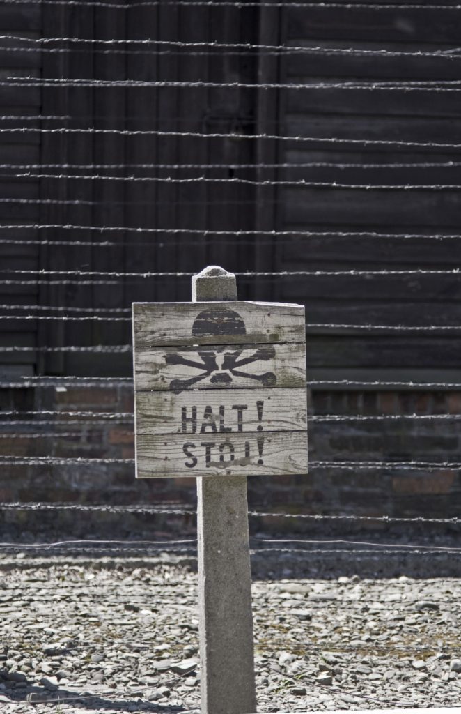 This sign at Auschwitz is a poignant reminder why the resurgence of anti-Semitism in Europe should also halt. (Arsenii Gerasymenko/Veer photo)