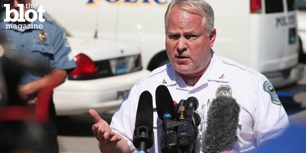 A shooting that injured two police officers in Ferguson, Mo., followed the announcement that police chief Thomas Jackson would step down next week. (washingtonpost.com photo) 