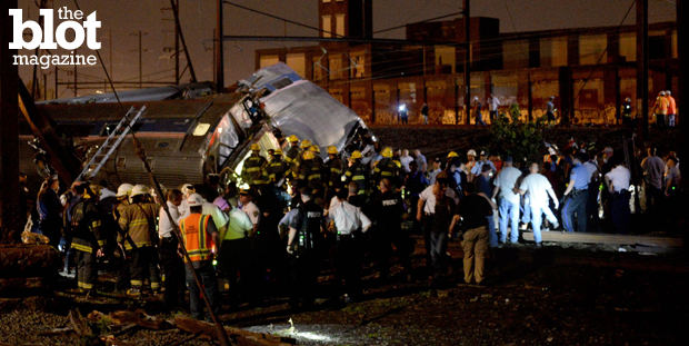 After Tuesday night's terrifying Amtrak derailment near Philadelphia, Congress now more than ever needs to pass Obama's transportation bill, which would increase spending for transit system upkeep and improvements. (© Tom Gralish/Zuma Press/Corbis photo)