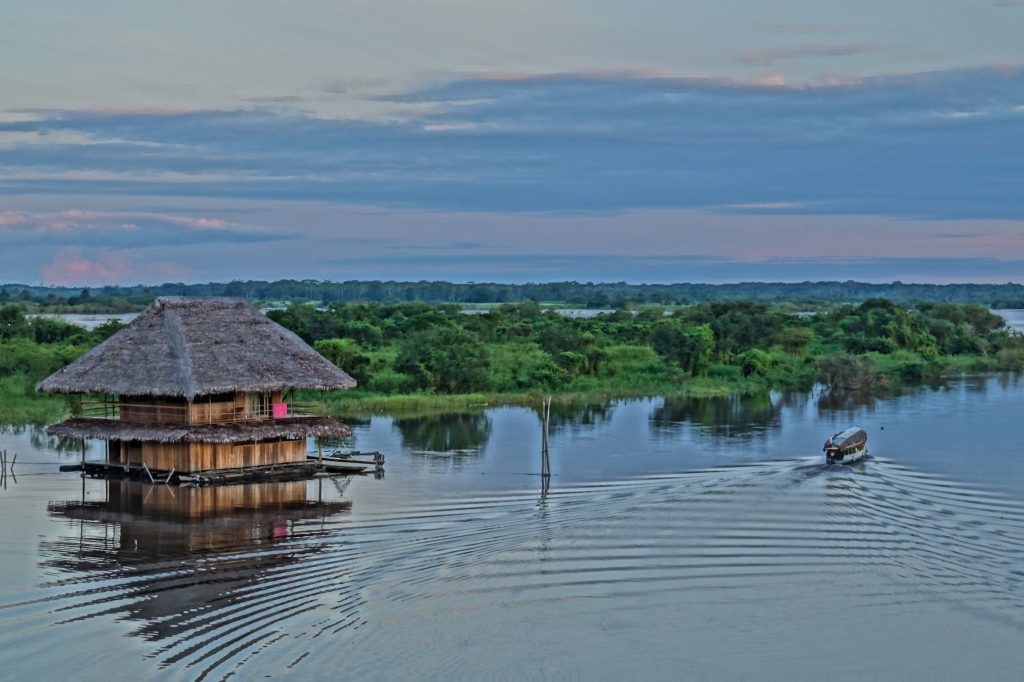 View from the Malecon at Dawn on the Amazon Cafe. (photo by Kirsten Koza)