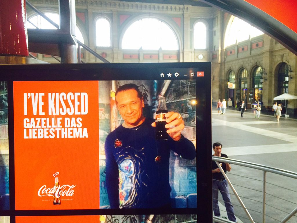 Gazelle became part of Coca-Cola's global celebration in Zurich.