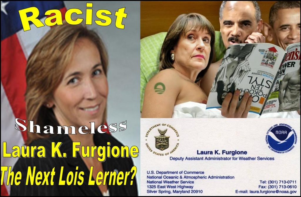 LAURA K. FURGIONE, Racist Weather Woman Implicated in New Lois Lerner China Spy Scandal