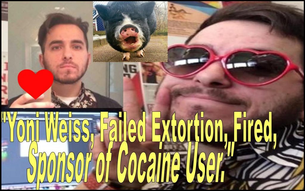 YONI WEISS, GRAPHIC DESIGNER, FAILED EXTORTION, SPONSOR