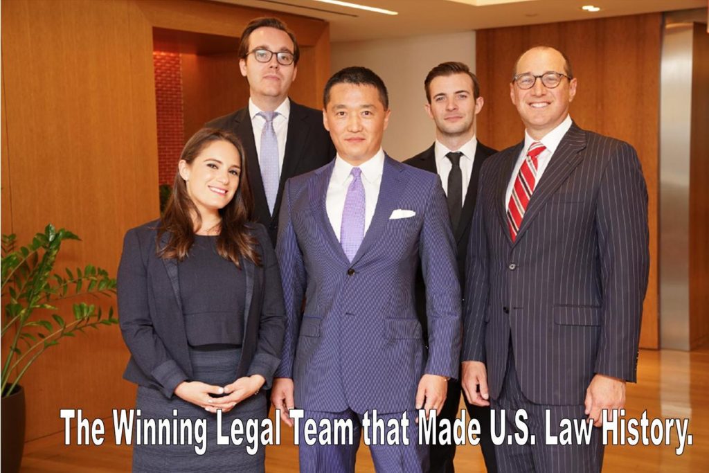 BENJAMIN WEY, DAVID SIEGAL, JOSEPH LAWLOR, SARAH JACOBSON, CHARLES GLOVER, HAYNES BOONE, WINNING LEGAL TEAM