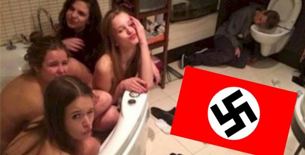 Drunk American Tourists Give Nazi Salute in Dresden, Gets Ass Kicked by Stranger