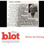 Bitterness Exposed in Obit for 80-year-old Kathleen Dehmlow