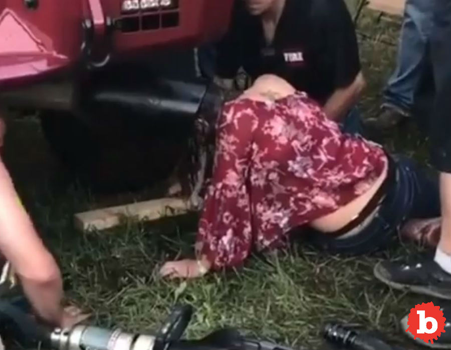 Drunk Woman Has Head Stuck in Truck Tail Pipe at Music Fest