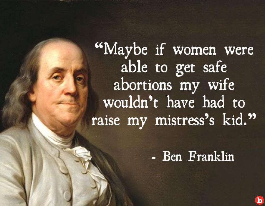 Uhm, Ben Franklin Published a Book on DIY Abortions?