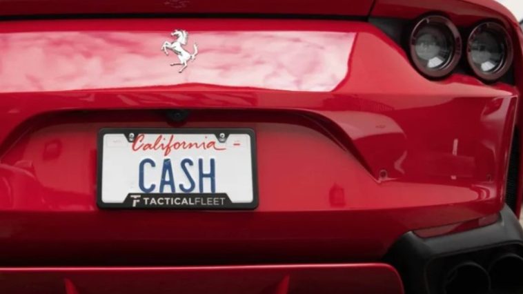 California Vanity Plate _CASH_ Can Be Yours for $2 Million