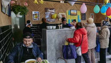 Elderly Fuminori Tsuchiko Feeds 100’s Daily At Free Café in Ukraine