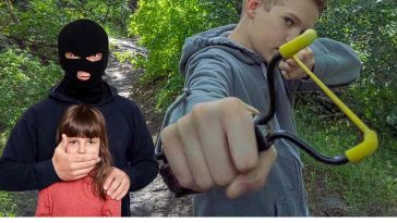 Boy, 13, Saves Little Sister From Kidnapper With Slingshot