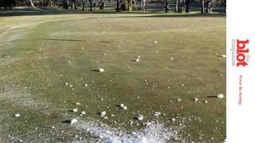 Scary Giant Ice Ball Explodes on Australian Golf Course- TheBlot.com