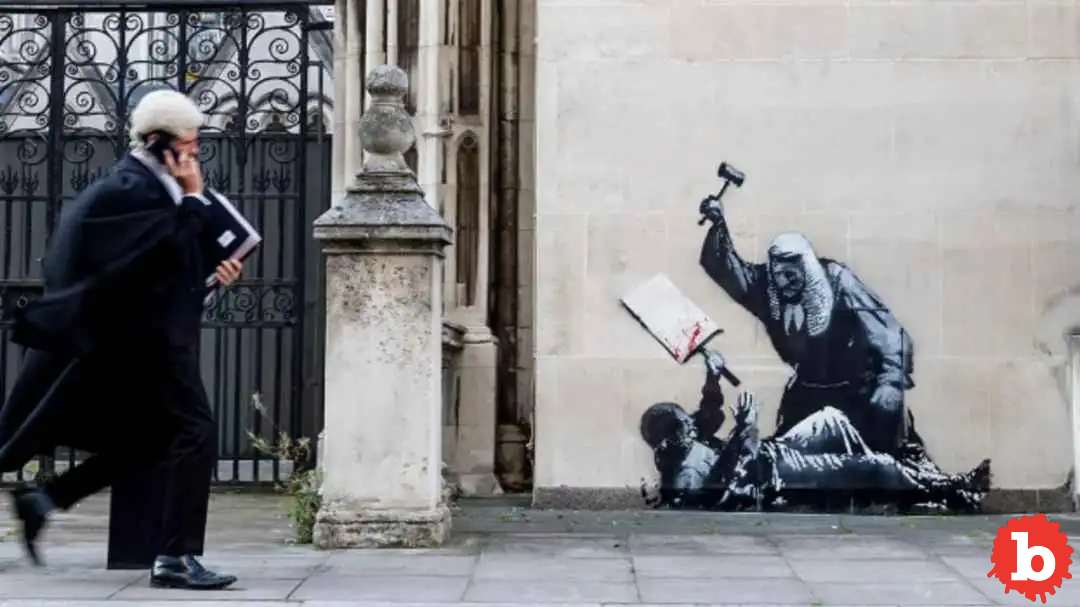New Bansky Piece Shows Judge Beating Protestor With Gavel